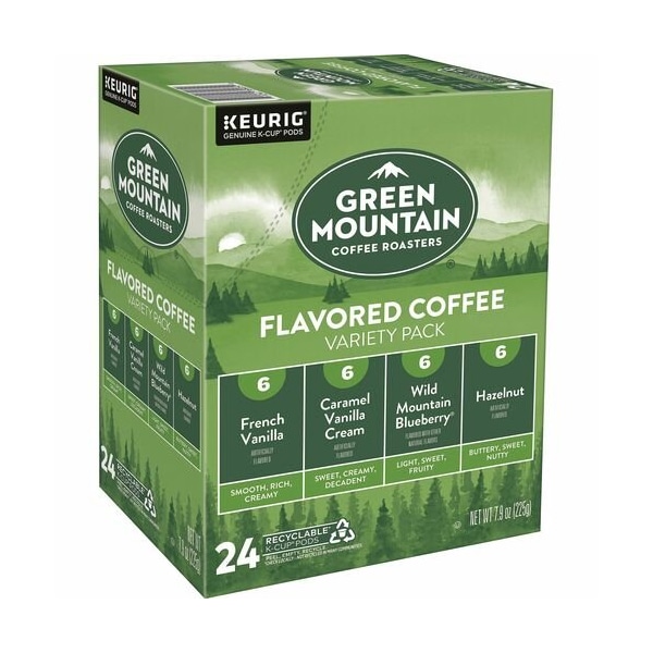 Green Mountain Coffee, Flavored Variety, Light Roast, K-Cup, 4PK GMT9975CT - main